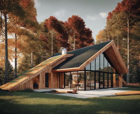 01862-75696910-there is a house with a ramp in the middle of the woods, a 3D render by Béla Iványi-Grünwald, trending on unsplash, environmenta.jpg